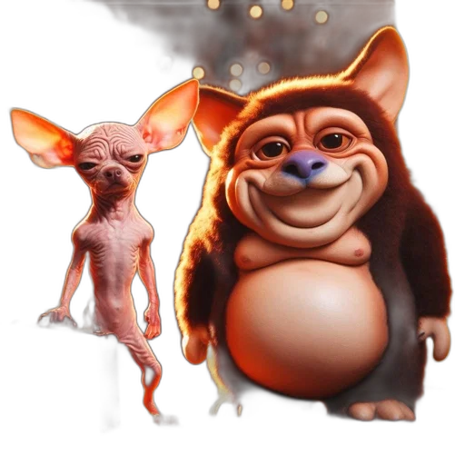 animal, creature, concept art, 3d render transparent PNG cut-out