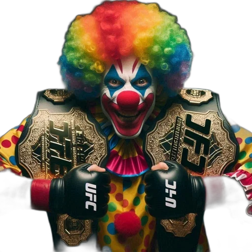 animal, clown, dressed, bright transparent PNG cut-out