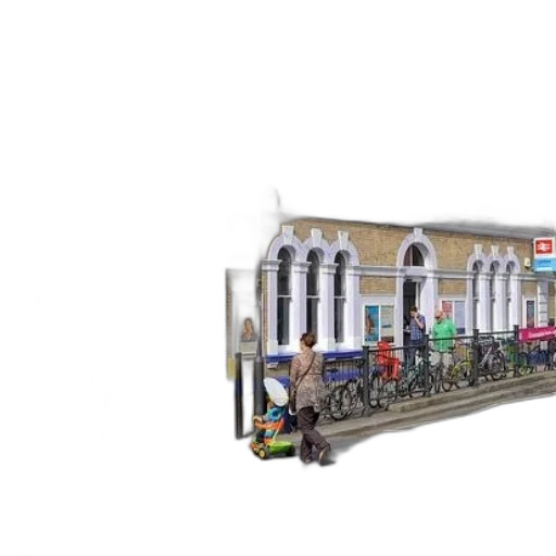 building, 3d render, concept art, photorealistic transparent PNG cut-out