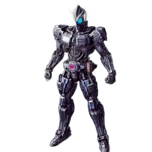 robot, weapon, concept art, 3d render transparent PNG cut-out
