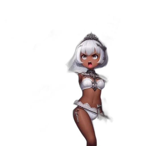 dress, staff, robot, concept art transparent PNG cut-out