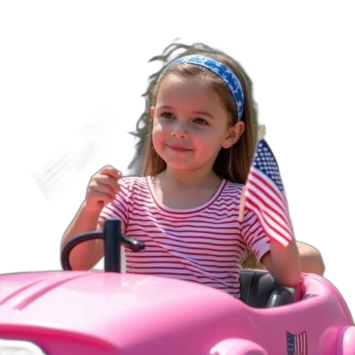 car, photorealistic, young, girl transparent PNG cut-out