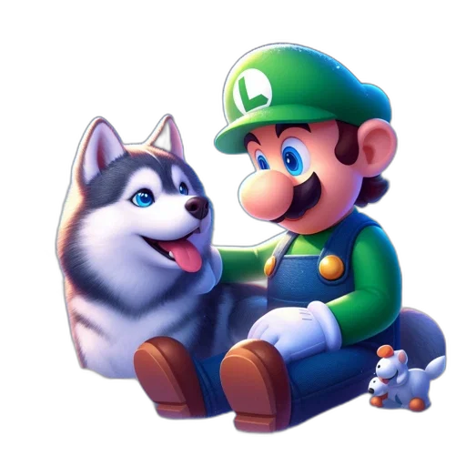animal, pixel art, concept art, 3d render transparent PNG cut-out