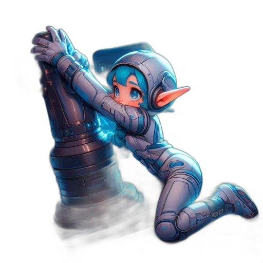 robot, staff, weapon, sword transparent PNG cut-out