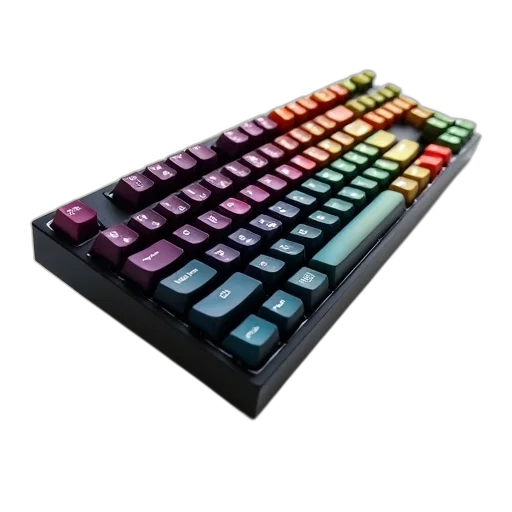 cyberpunk, 3d render, vaporwave, colorful transparent PNG cut-out