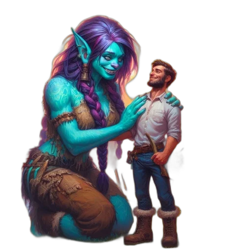 creature, staff, concept art, fantasy art transparent PNG cut-out