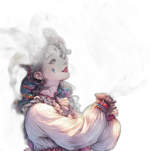 dress, dragon, creature, staff transparent PNG cut-out