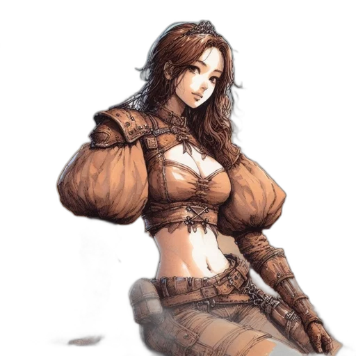 dress, weapon, fantasy art, concept art transparent PNG cut-out