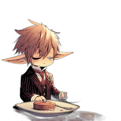 food, staff, watercolor, pixel art transparent PNG cut-out