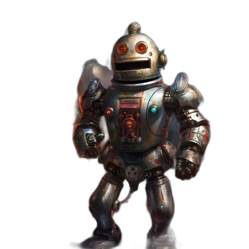 robot, creature, staff, animal transparent PNG cut-out