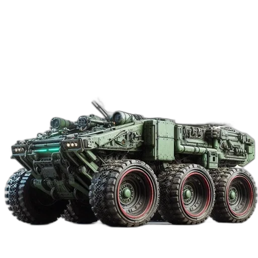 weapon, car, robot, concept art transparent PNG cut-out