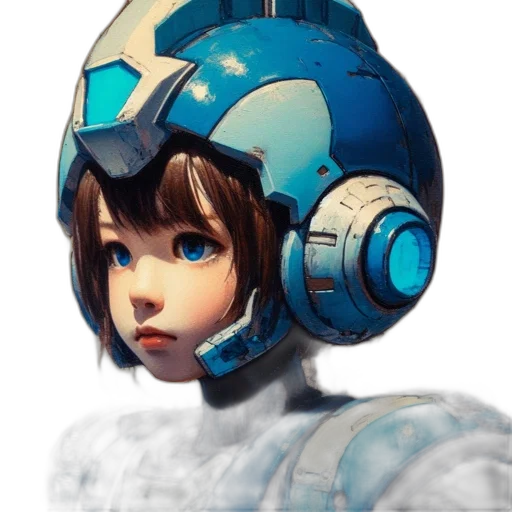 robot, face, mask, weapon transparent PNG cut-out