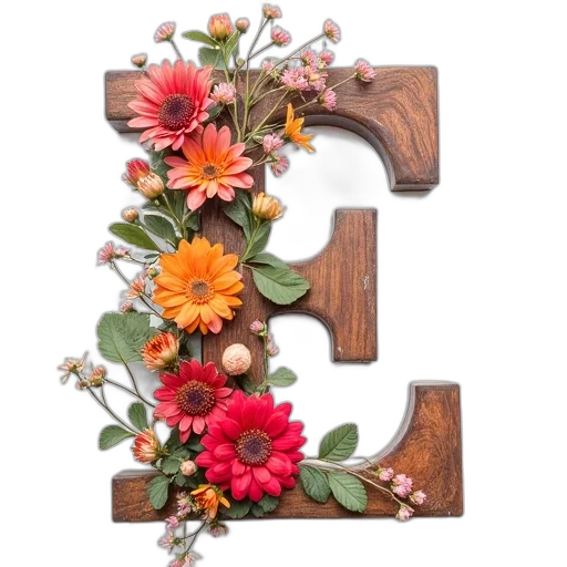 crown, flower, earth tones, decorative transparent PNG cut-out