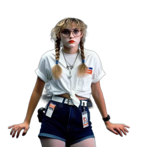 staff, jacket, hair, concept art transparent PNG cut-out