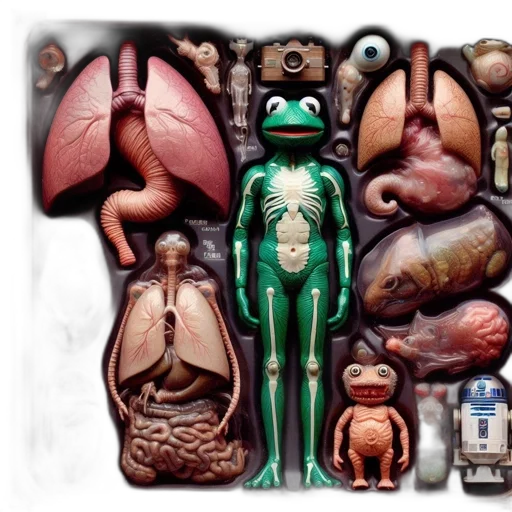 robot, food, creature, concept art transparent PNG cut-out