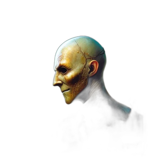 mask, face, robot, creature transparent PNG cut-out