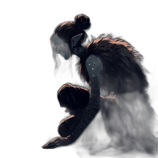 mask, creature, dragon, hair transparent PNG cut-out