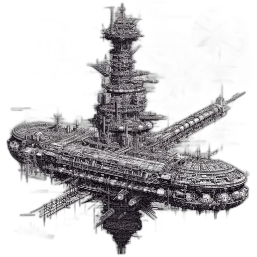 building, weapon, robot, concept art transparent PNG cut-out
