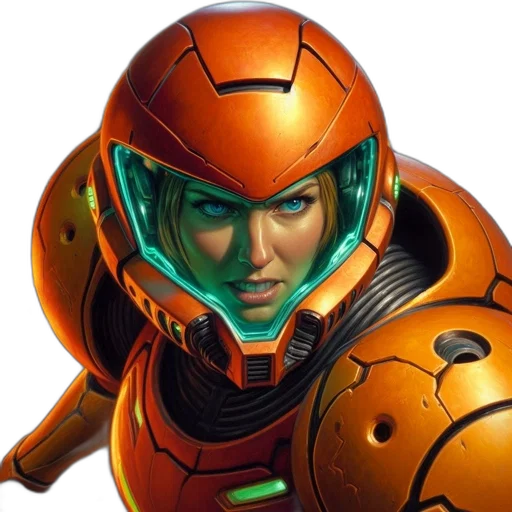 robot, face, concept art, 3d render transparent PNG cut-out