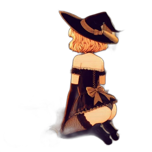 hat, dress, staff, jacket transparent PNG cut-out