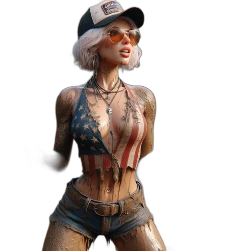 concept art, 3d render, comic book art, photorealistic transparent PNG cut-out