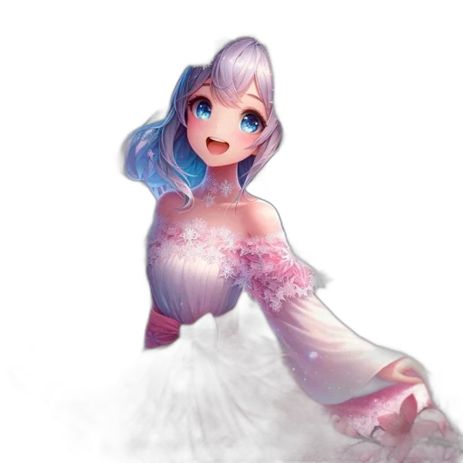 dress, creature, robot, flower transparent PNG cut-out