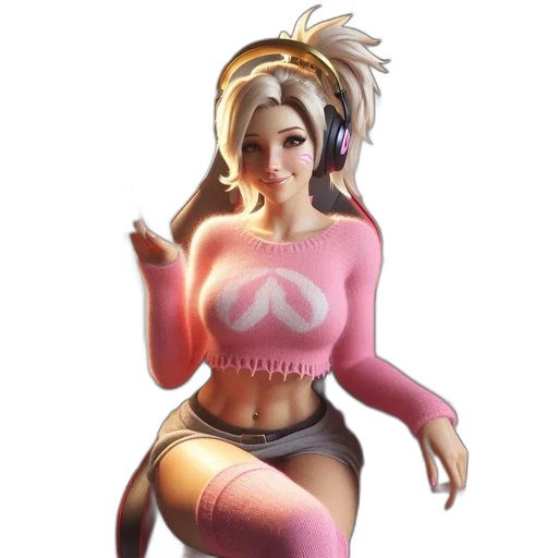 dress, robot, staff, weapon transparent PNG cut-out