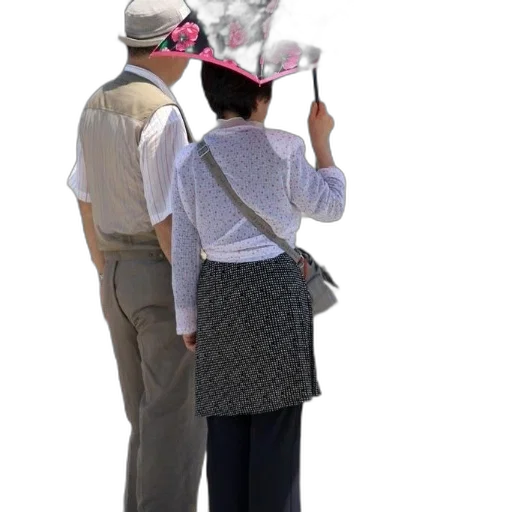 staff, umbrella, hat, mask transparent PNG cut-out