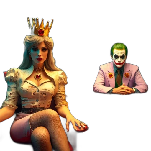 crown, mask, concept art, 3d render transparent PNG cut-out