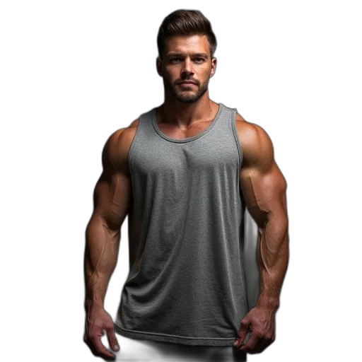 jacket, dress, photorealistic, bodybuilding transparent PNG cut-out