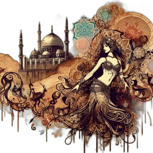 fantasy art, comic book art, concept art, watercolor transparent PNG cut-out