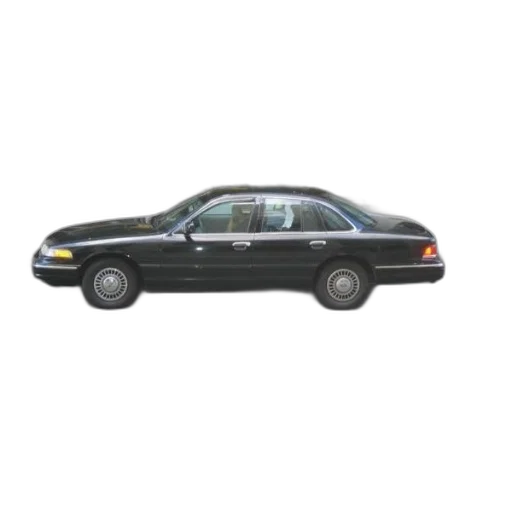 car, black, parked, street transparent PNG cut-out