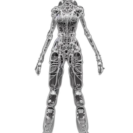 robot, jewelry, dress, creature transparent PNG cut-out