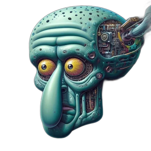 robot, mask, creature, face transparent PNG cut-out