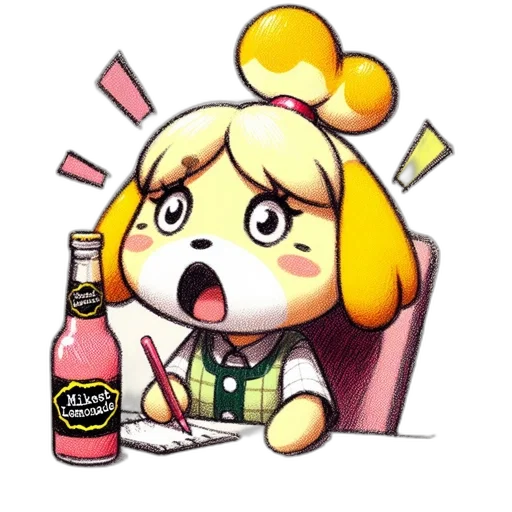 food, bottle, pixel art, anime transparent PNG cut-out