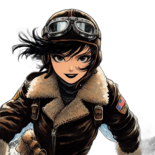 jacket, comic book art, concept art, anime transparent PNG cut-out