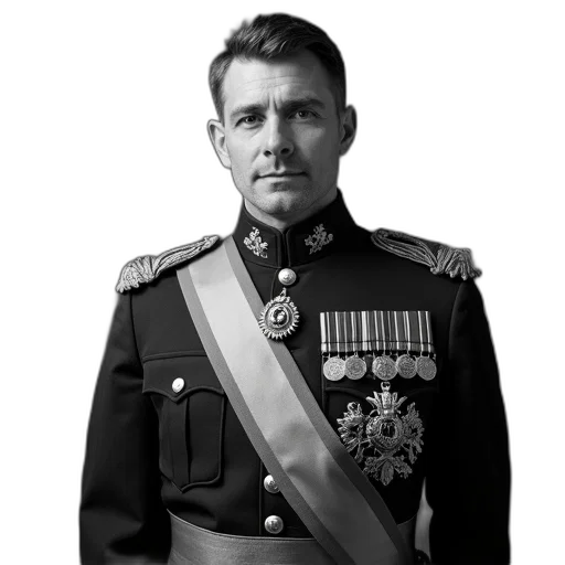 staff, crown, jacket, face transparent PNG cut-out