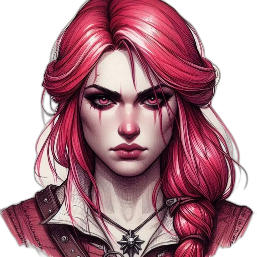 face, fantasy art, concept art, comic book art transparent PNG cut-out