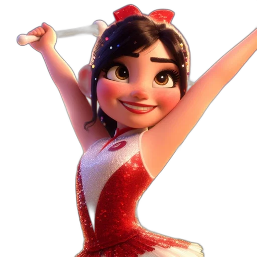 dress, crown, 3d render, concept art transparent PNG cut-out