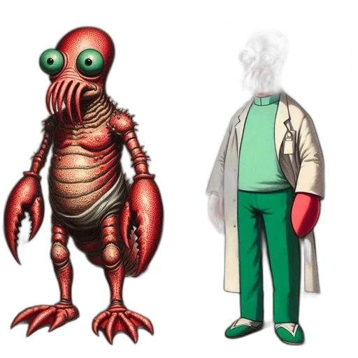 creature, concept art, 3d render, pixel art transparent PNG cut-out