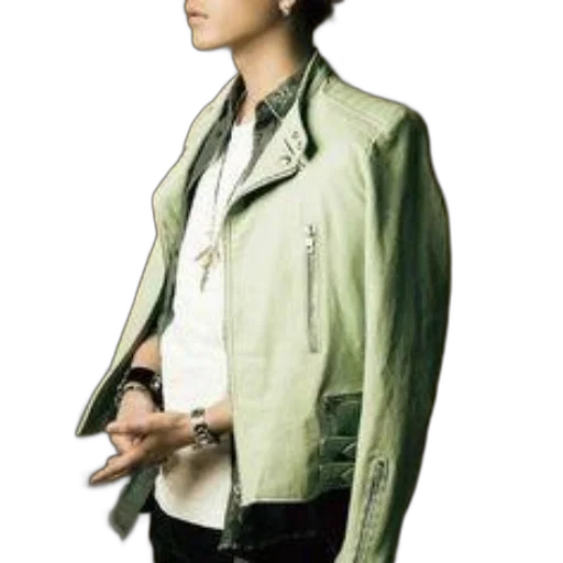 jacket, staff, jewelry, photorealistic transparent PNG cut-out