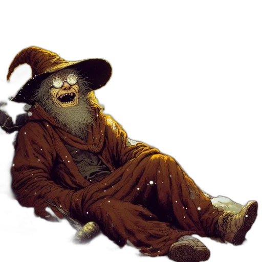 staff, creature, concept art, fantasy art transparent PNG cut-out