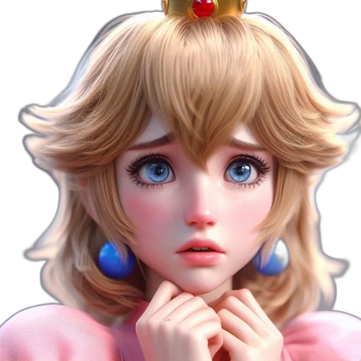 face, crown, 3d render, concept art transparent PNG cut-out