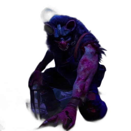 creature, mask, staff, animal transparent PNG cut-out