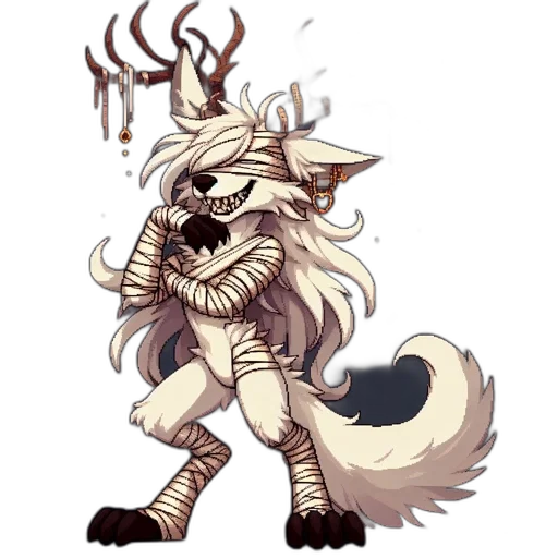 staff, creature, concept art, fantasy art transparent PNG cut-out