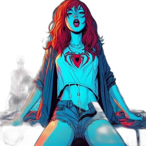 jacket, comic book art, concept art, cyberpunk transparent PNG cut-out