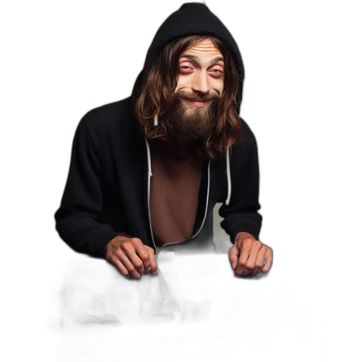 jacket, mask, face, creature transparent PNG cut-out