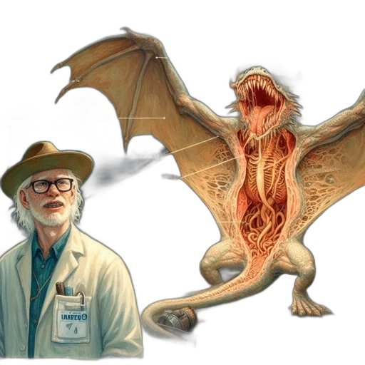 dragon, creature, concept art, fantasy art transparent PNG cut-out