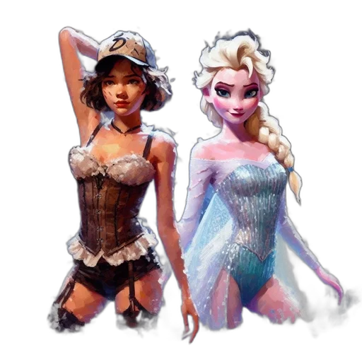 concept art, fantasy art, comic book art, 3d render transparent PNG cut-out