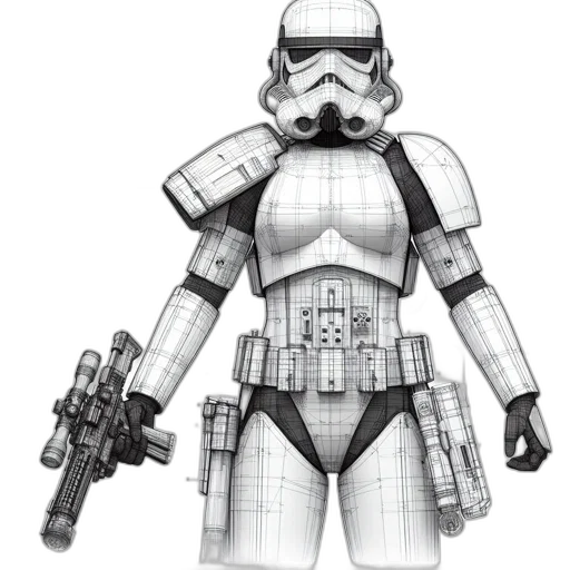 weapon, concept art, comic book art, 3d render transparent PNG cut-out